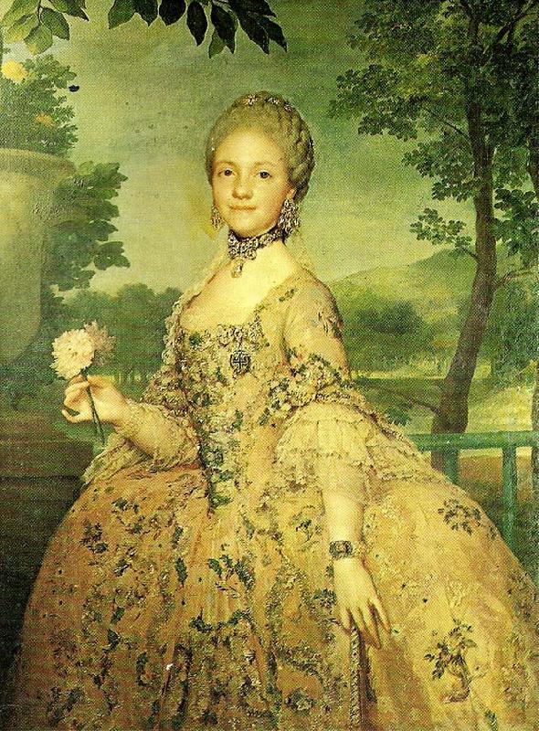 Anton Raphael Mengs maria luisa of parmathe princess of asturias